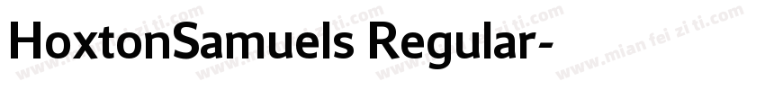 HoxtonSamuels Regular字体转换